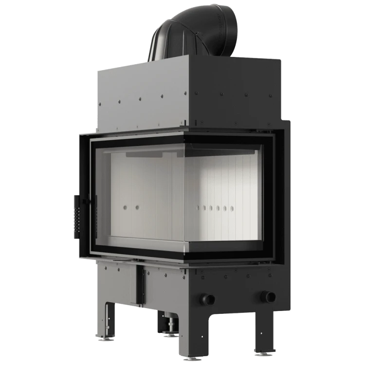 Kominek KRATKI FLOKI M prawy 10 kW Ø200 – Biały TERMOTEC – widok produktu 2