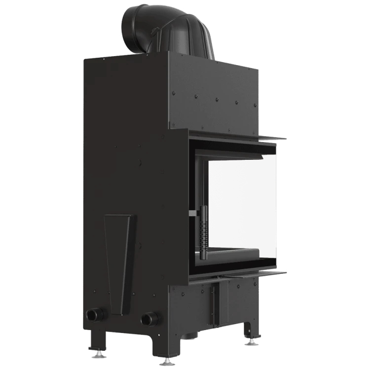 Kominek KRATKI FLOKI S prawy 8 kW Ø160 – Biały TERMOTEC – widok produktu 3