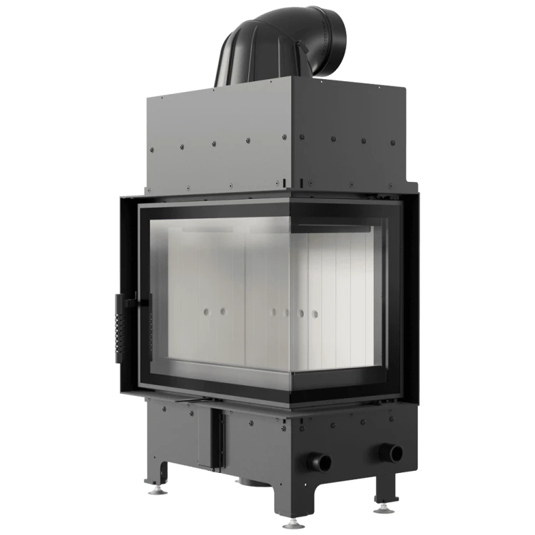 Kominek KRATKI FLOKI S prawy 8 kW Ø160 – Biały TERMOTEC – widok produktu 5