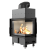 Kominek KRATKI FLOKI S prawy 8 kW Ø160 – Biały TERMOTEC – widok produktu 7
