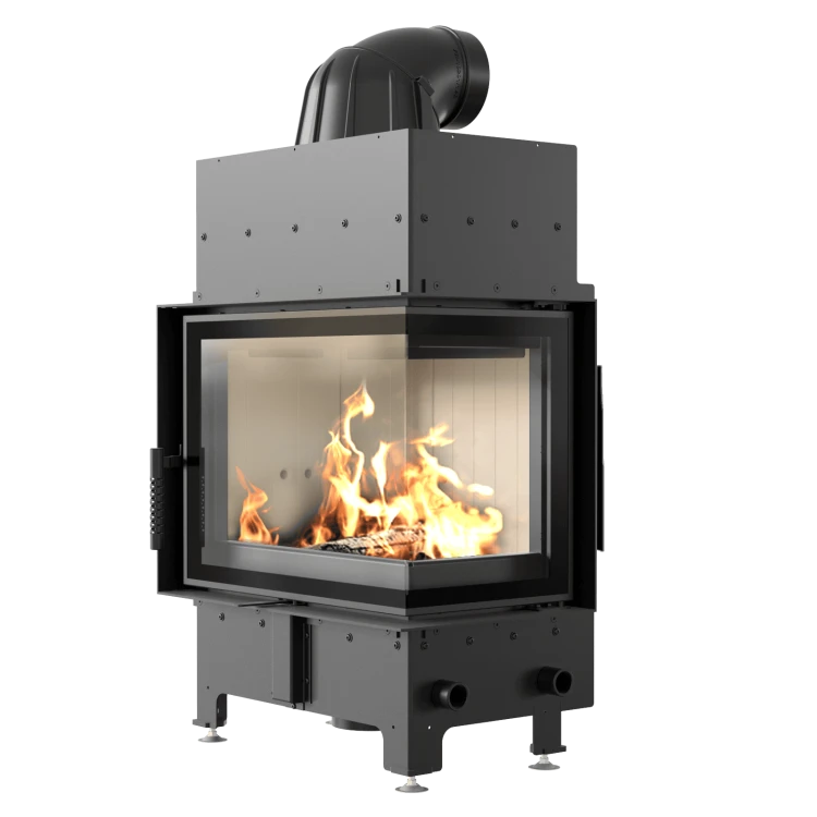 Kominek KRATKI FLOKI S prawy 8 kW Ø160 – Biały TERMOTEC – widok produktu 7