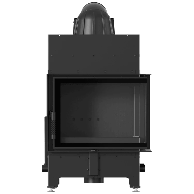 Kominek KRATKI FLOKI S prawy 8 kW Ø160 – Czarny TERMOTEC – widok produktu 4