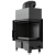 Kominek KRATKI FLOKI S prawy 8 kW Ø160 – Czarny TERMOTEC – widok produktu 5