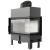 Kominek KRATKI FLOKI L prawy 12 kW Ø200 – Biały TERMOTEC – widok produktu 4