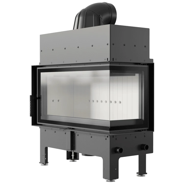 Kominek KRATKI FLOKI L prawy 12 kW Ø200 – Biały TERMOTEC – widok produktu 4