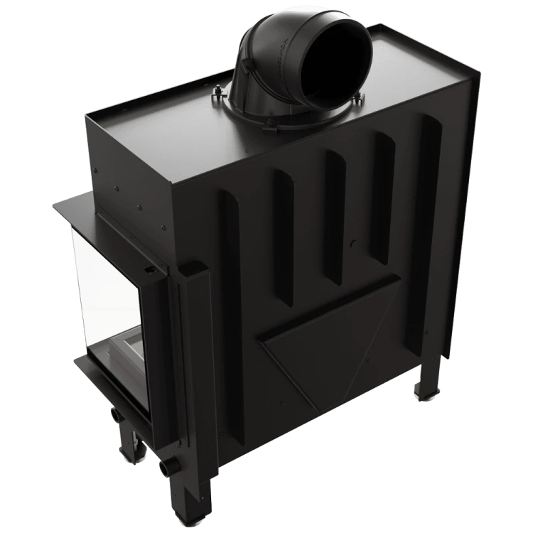 Kominek KRATKI FLOKI L prawy 12 kW Ø200 – Biały TERMOTEC – widok produktu 5